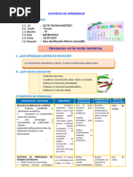 D4 A1 SESION MAT. Restamos en La Recta Numérica