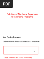 Chapter 3 (Solution of Nonlinear Equations)