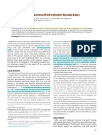 Acase of Leiomyosarcoma of The Common Femoral Artery