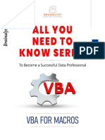 Brainalyst's VBA For Macros Guide