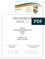 Geography Grade 10 Paper 2 2022