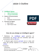 Module-1-Outline: Intelligent Agents