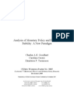 Analysis of Monetary Policy and Financial Stability: A New Paradigm