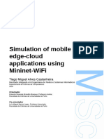 Simulation of Mobile Edge-Cloud Applications Using Mininet-Wifi