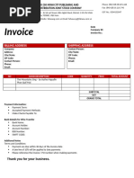 Fahasa Invoice