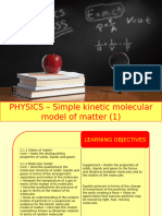 Physics 12 - Simple Kinetic Molecular Model of Matter - 1