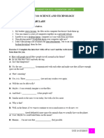 Unit 10: Science and Technology A. Grammar & Vocabulary: Exercise 1: Match The Sentence Halves