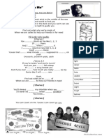 Count On Me by Bruno Mars Worksheet