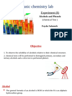 Exp 9 Alcohols and Phenols