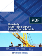 Quarterly Multi-Topic Survey - Labour Force Module Q3, 2023