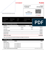 Postpaid Monthly Statement: Pay Via Airtel Thanks App