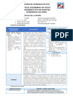 Sesión de Aprendizaje Nro 04 - Comunicacion