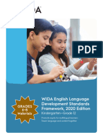 WIDA ELD Standards Framework 2020 Edition Grades 6 8