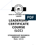 Stewardship Business Mindset (SBM)