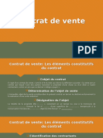 Contrat de Vente