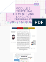 Module 5 Structural Elements and Language