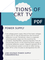 Section of CRT TV