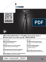 Parkside Niveau Laser en Croix Sans Fil PKLLP 360 A1