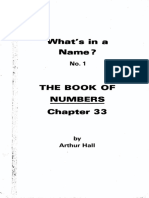 Whats in A Name - 1 of 4 - Arthur Hall Numbers 33