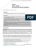 Características, Complicaciones y Tratamiento de Pericarditis Aguda, Crit Care Nurs Clin North Am 2015