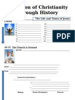 1) C - Timeline of Christianity - 8.5by11