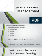 Organization and Management