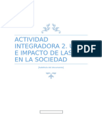 Actividad Integradora 2 Uso e Impacto de Las Tic en La Sociedad