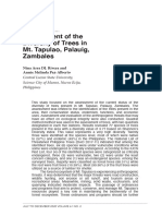 Assessment of The Diversity of Trees in MT Tupalao