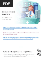 3 - Extemporaneous Dispensing