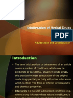 Adulteration of Herbal Drugs