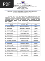 Accomplishment Report On Fourth Congressional Schools Press Conference 2024