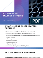 SP-2206 Condensed Matter Physics