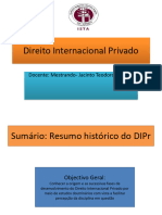 DIPr-resumo Histórico