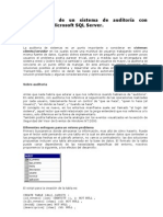 Construcción Sistema de Auditoria Con Triggers en SQL Server