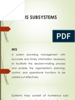 Lecture 2 - MIS SubSystems