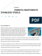 Welding of Ferritic - Martensitic Stainless Steels - TWI