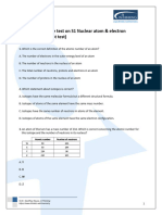 HL MC Test s1 Nuclear Atom - Electron Configuration (First Test)