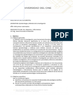 Programa 2023 Ucine - Epistemologia y Metodos de La Investigacion 2023