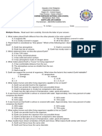 Earth and Life Science Summative Exam