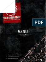 THE HERBAN FEAST - AD SHOOT MENU - 2022 New