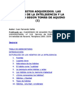 Hi - Los Hábitos Adquiridos. Las Virtudes de La Inteligencia y La Voluntad Según Tomás de Aquino (I)