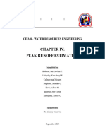 Chapter IV Peak Runoff Estimation