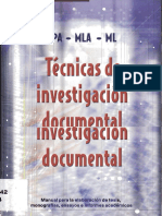 Técnicas de Investigación Documental - Yolanda Jurado Rojas