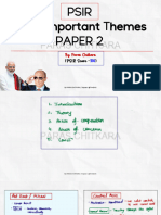 PSIR Most Important Themes