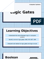 Logic Gates Presentation in Blue Clean Style