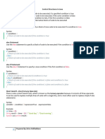 Control Structures in Java