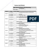 Course Log KRR