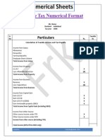 Summary Sheet Numerical