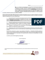 Carta de Conformidad Con La Existencia y Las Características de La Vivienda