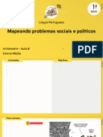 Mapeando Problemas Sociais e Políticos: Língua Portuguesa